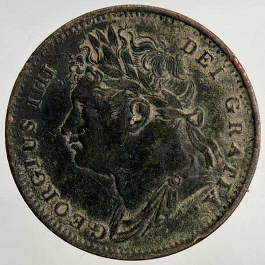 1825 George IV Farthing Coin | Fine Collectable Grade