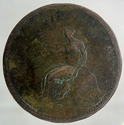 British George III 3rd One Penny Coin | Worn Grade