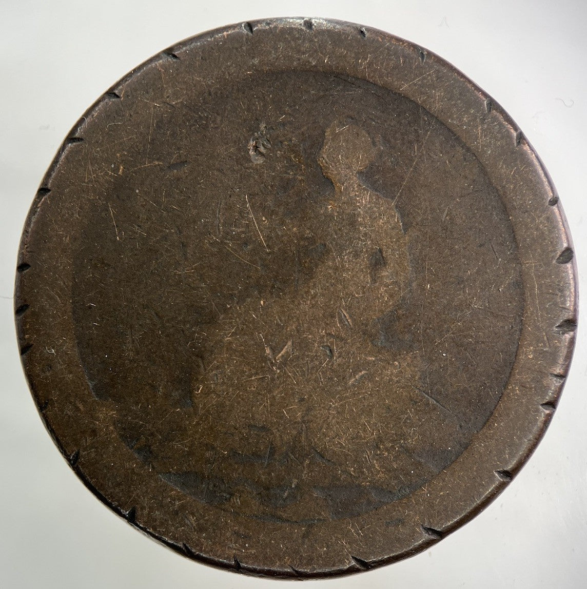 1797 George III 3rd Cartwheel One Penny Coin | Worn Grade