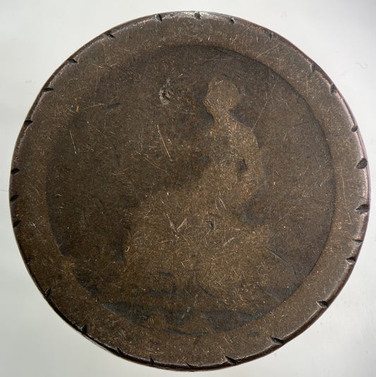 1797 George III 3rd Cartwheel One Penny Coin | Worn Grade