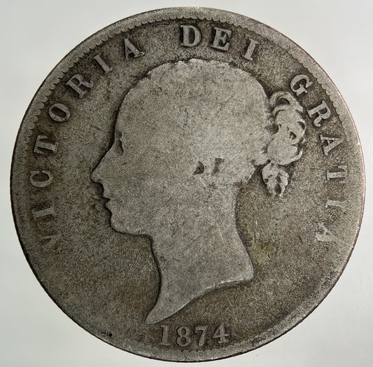 1874 Victoria Half - Crown Silver Coin | Collectable Grade
