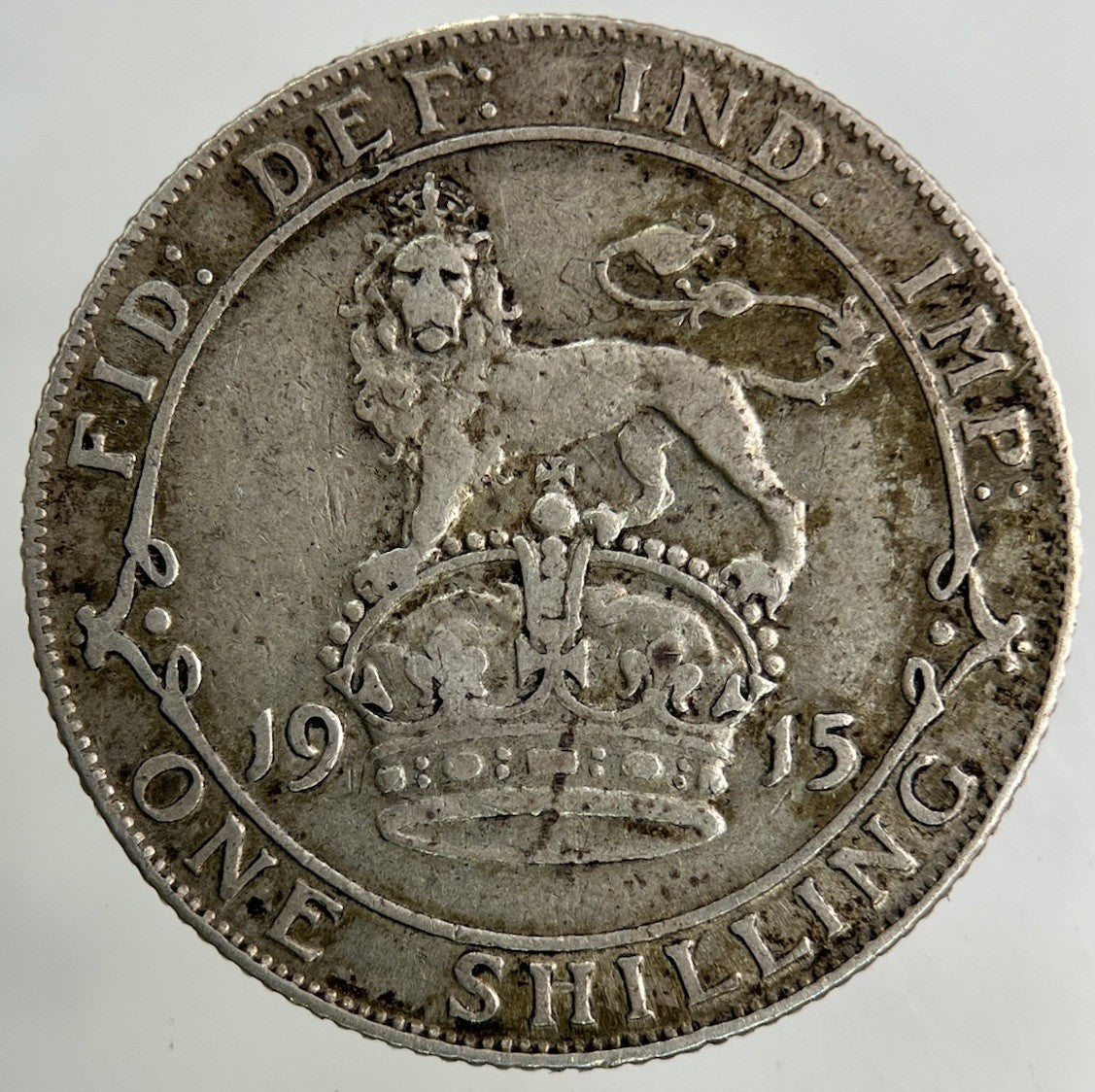 1915 George V Shilling Silver Coin | Fine Collectable Grade