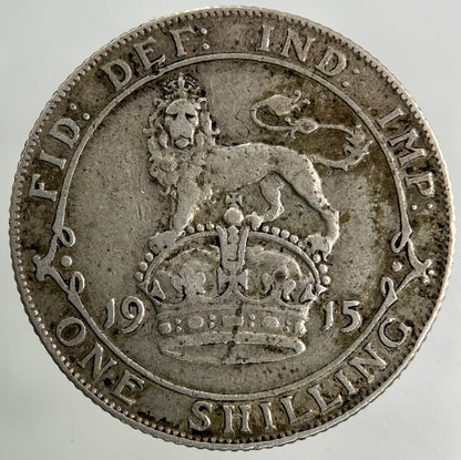1915 George V Shilling Silver Coin | Fine Collectable Grade