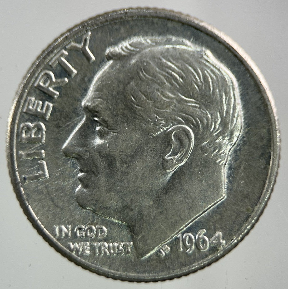1964 - D US USA Roosevelt Dime Silver Coin | Very High Grade
