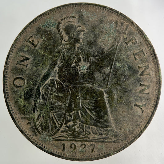 1927 George V One Penny Coin | Fine Collectable Grade