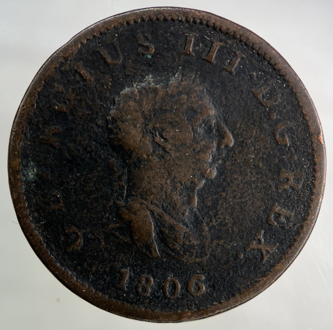 1806 George III 3rd Half - Penny Coin | Collectable Grade