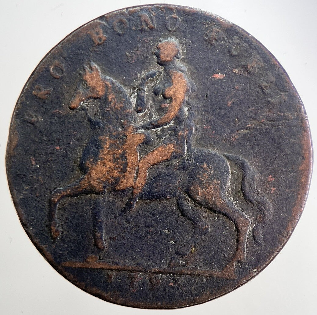 1793 Coventry Lady Godiva Elephant Half - Penny Token | Collectable Grade