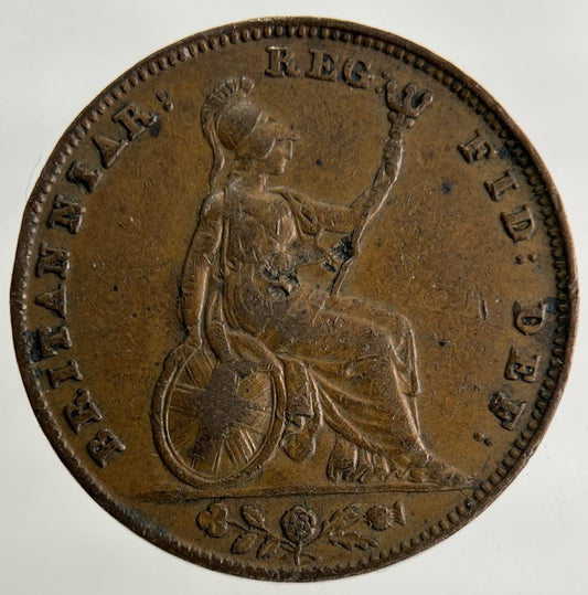 1843 Victoria Farthing Coin | Fine Collectable Grade