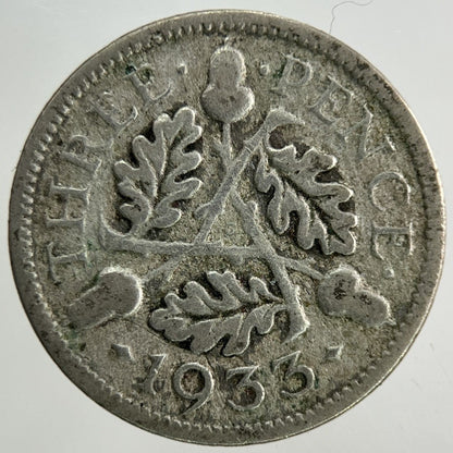 1933 George V Threepence Silver Coin | Collectable Grade