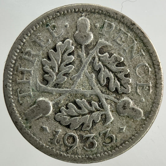 1933 George V Threepence Silver Coin | Collectable Grade
