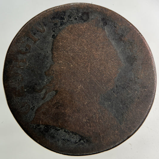 British George III 3rd Half - Penny Coin | Worn Grade