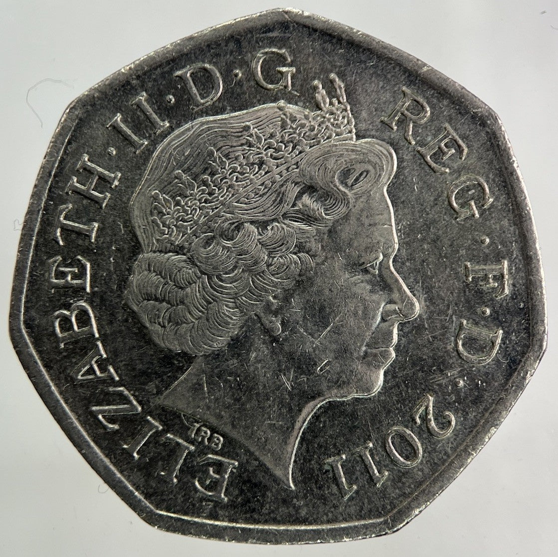 2011 London Olympics Table Tennis Team 50p Fifty - Pence Coin | Collectable Grade
