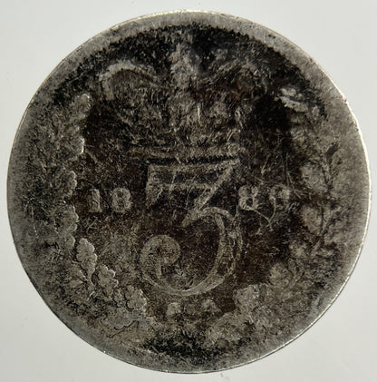 1880 Victoria Threepence Silver Coin | Collectable Grade