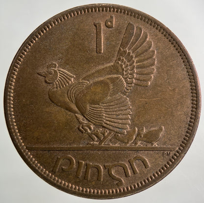 1967 Irish Ireland One Penny Coin | Very High Grade