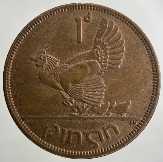 1967 Irish Ireland One Penny Coin | Very High Grade