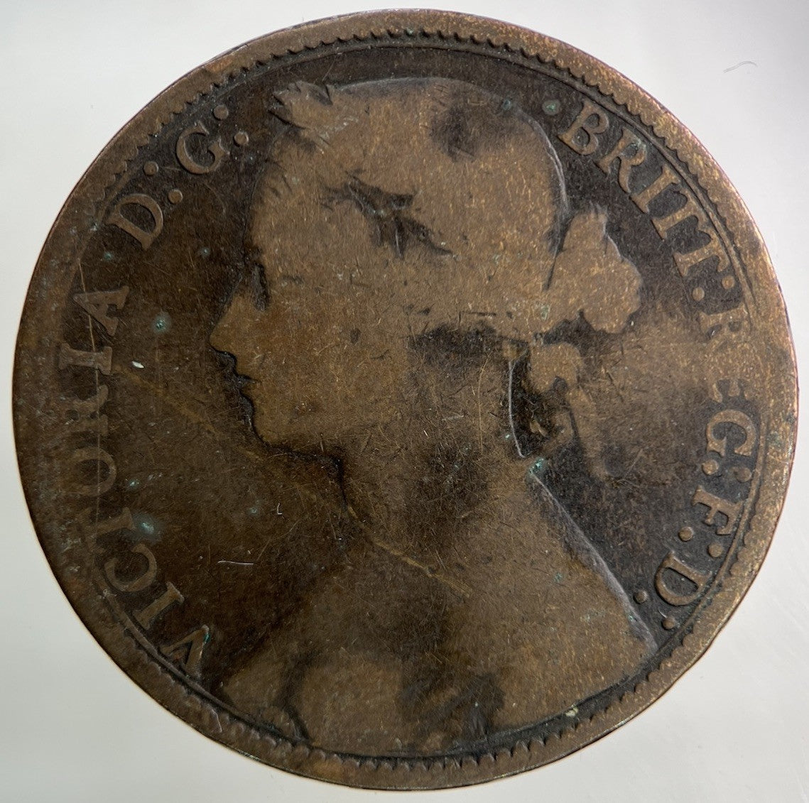 1877 Victoria One Penny Coin | Collectable Grade