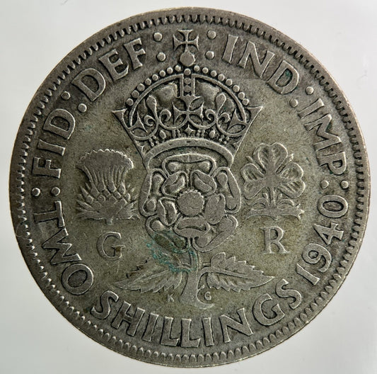 1940 George VI Florin Silver Coin | Collectable Grade