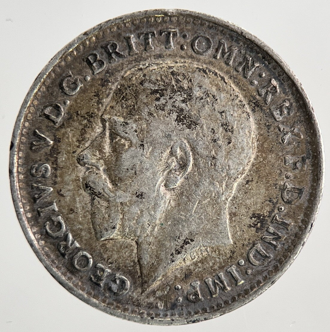 1918 George V Threepence Silver Coin | Fine Collectable Grade | a6932