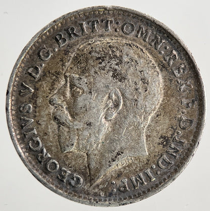 1918 George V Threepence Silver Coin | Fine Collectable Grade | a6932