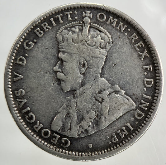 1916 - M Australia Shilling Silver Coin | Fine Collectable Grade