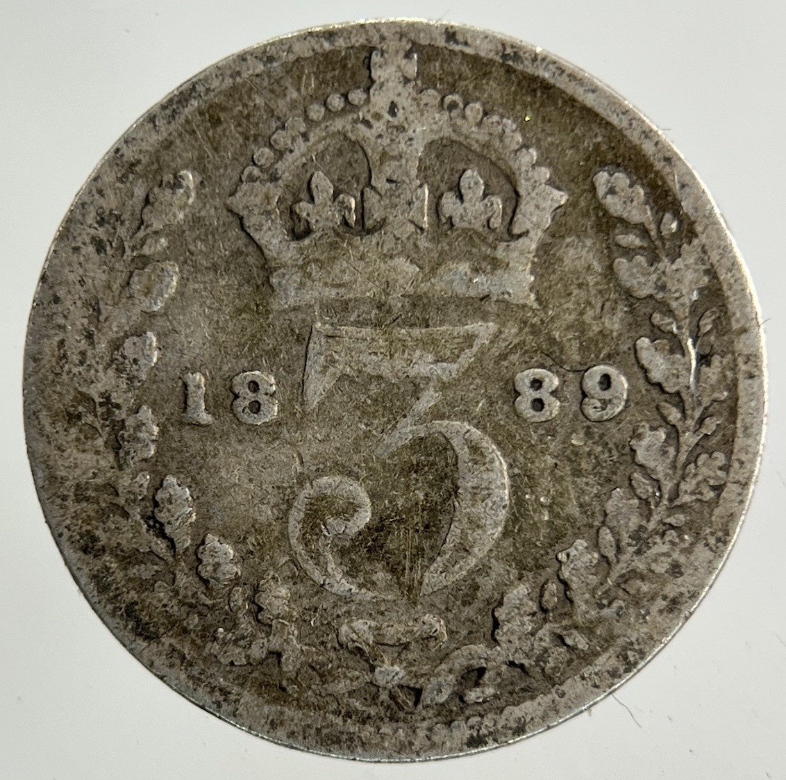 1889 Victoria Threepence Silver Coin | Collectable Grade