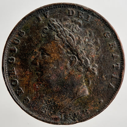 1828 George IV Farthing Coin | Fine Collectable Grade