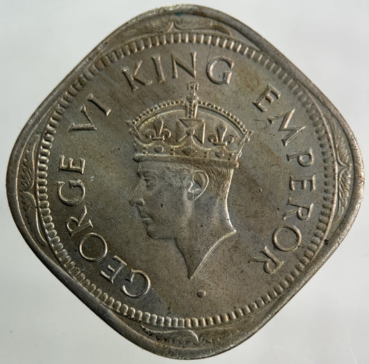 1946 India 2 Annas Coin | Very Fine Grade