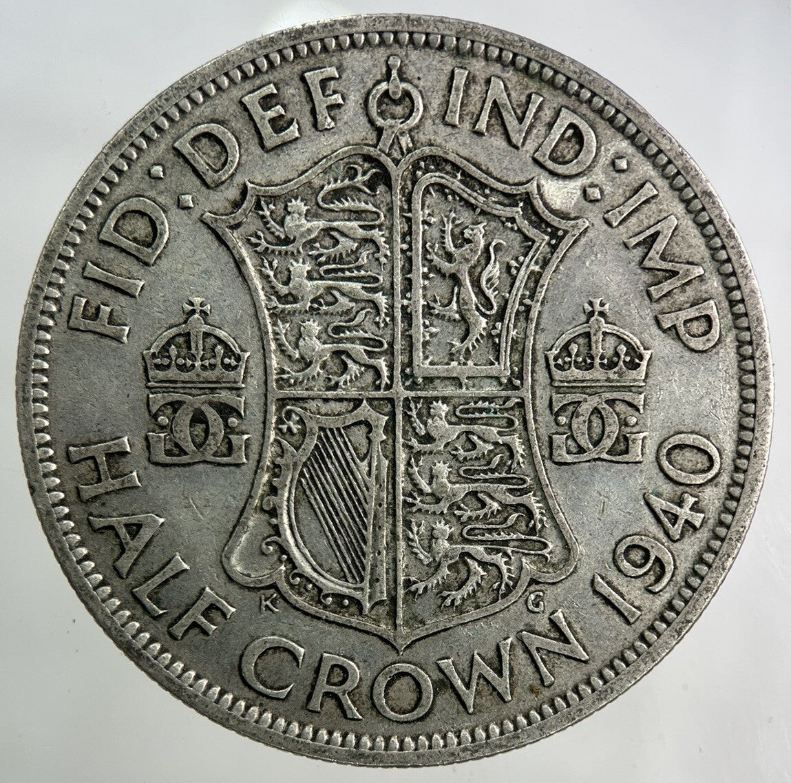 1940 George VI Half - Crown Silver Coin | Fine Collectable Grade
