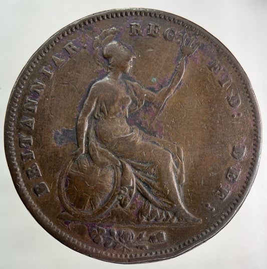 1854 Victoria One Penny Coin | Collectable Grade