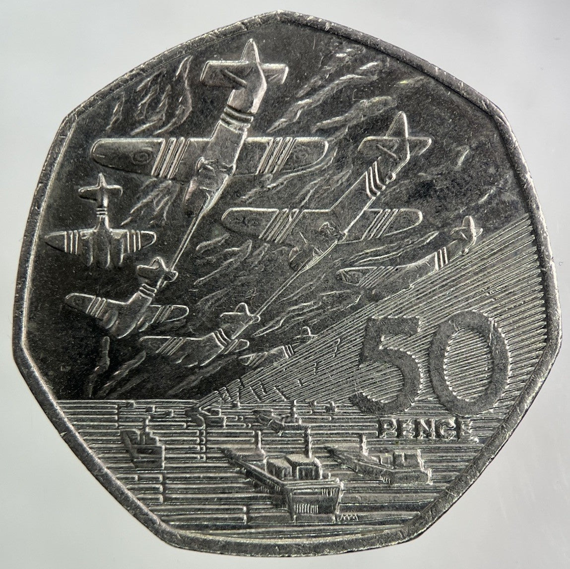 1994 Elizabeth II 2nd D - Day 50p Fifty - Pence Coin | Collectable Grade