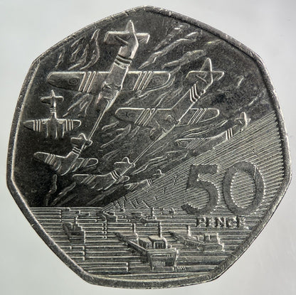 1994 Elizabeth II 2nd D - Day 50p Fifty - Pence Coin | Collectable Grade