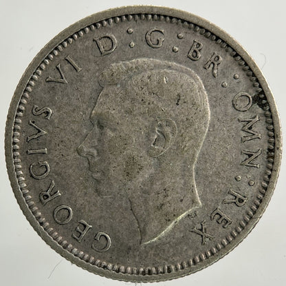 1939 George VI Sixpence Silver Coin | Fine Collectable Grade