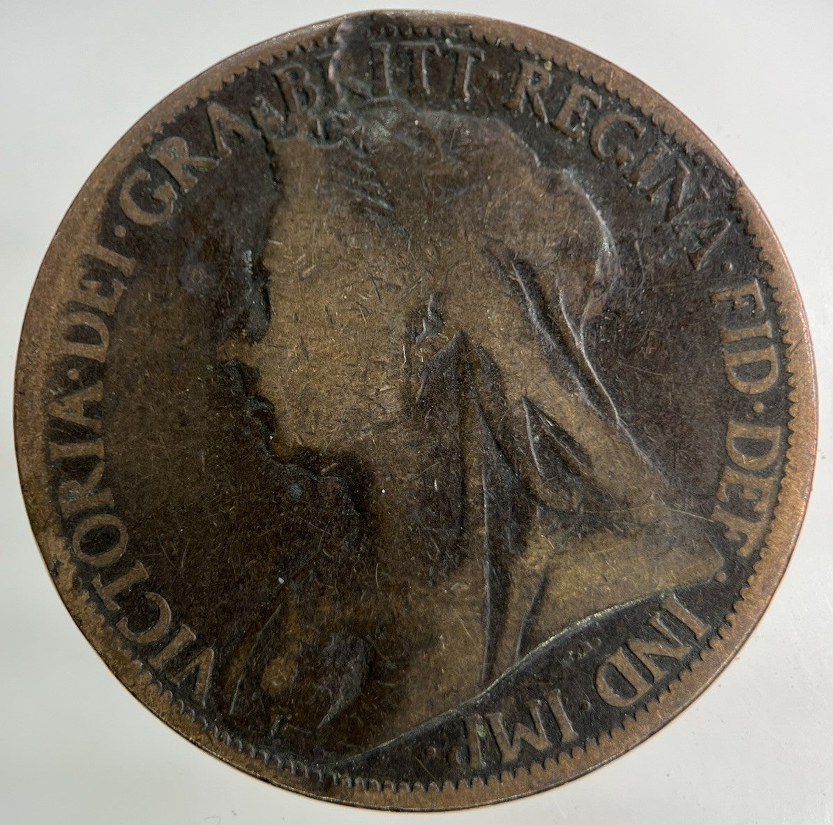 1898 Victoria One Penny Coin | Collectable Grade