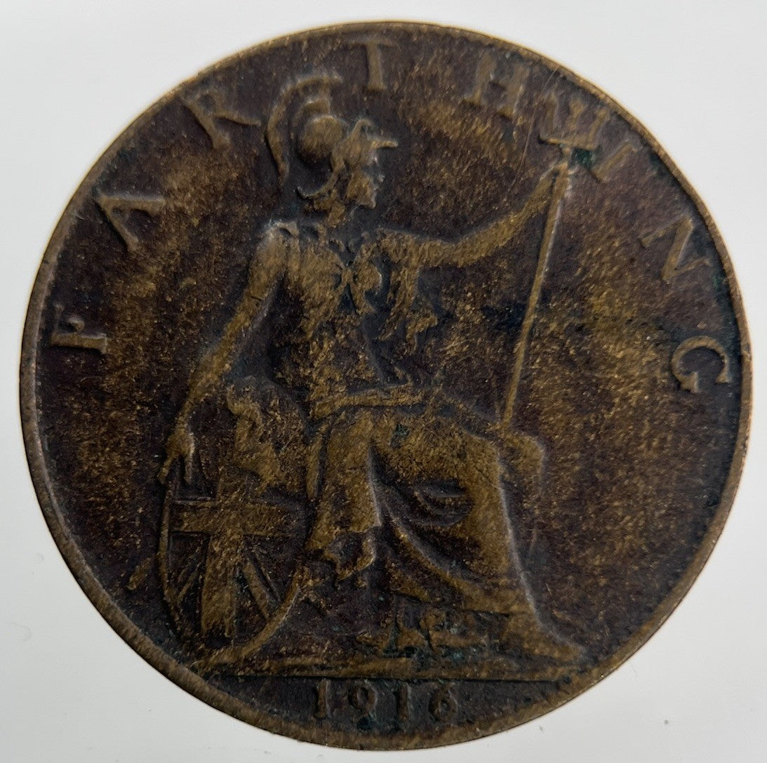 1916 George V Farthing Coin | Collectable Grade