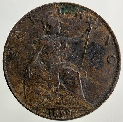 1898 Victoria Farthing Coin | Collectable Grade