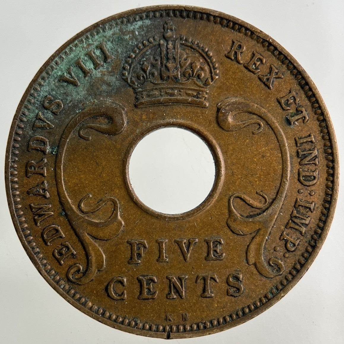 1936 East Africa 5 Cents Coin | Very High Grade
