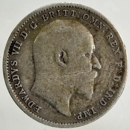1908 Edward VII Threepence Silver Coin | Collectable Grade