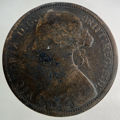 1867 Victoria One Penny Coin | Collectable Grade