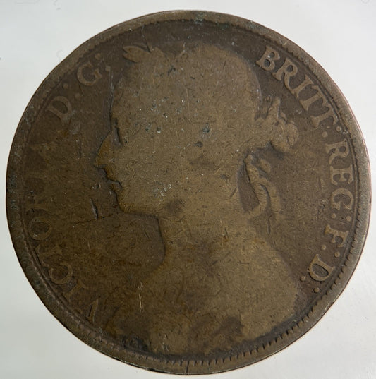 1884 Victoria One Penny Coin | Collectable Grade