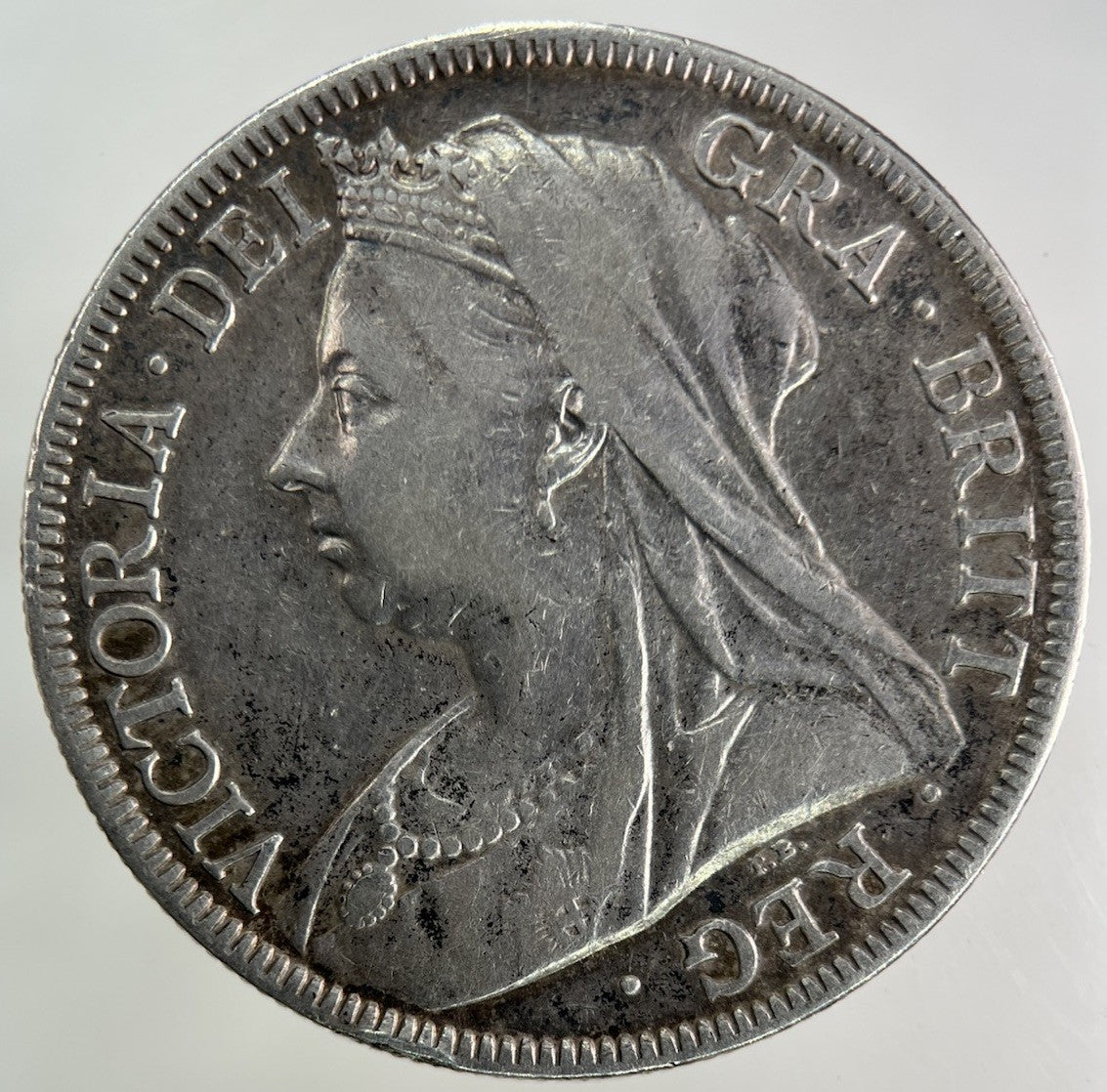 1896 Victoria Half - Crown Silver Coin | Very High Grade