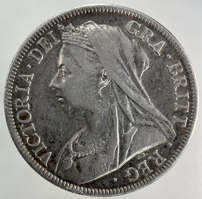 1896 Victoria Half - Crown Silver Coin | Very High Grade