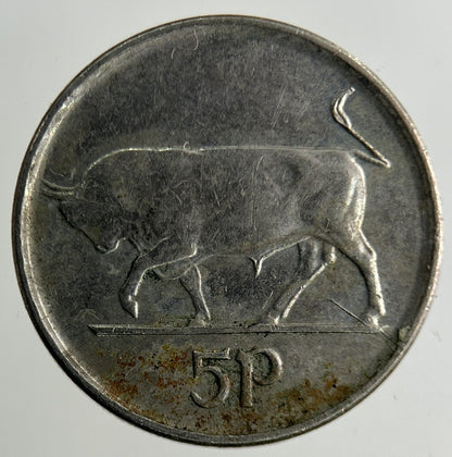 1992 Irish 5p Five - Pence Coin | Fine Collectable Grade