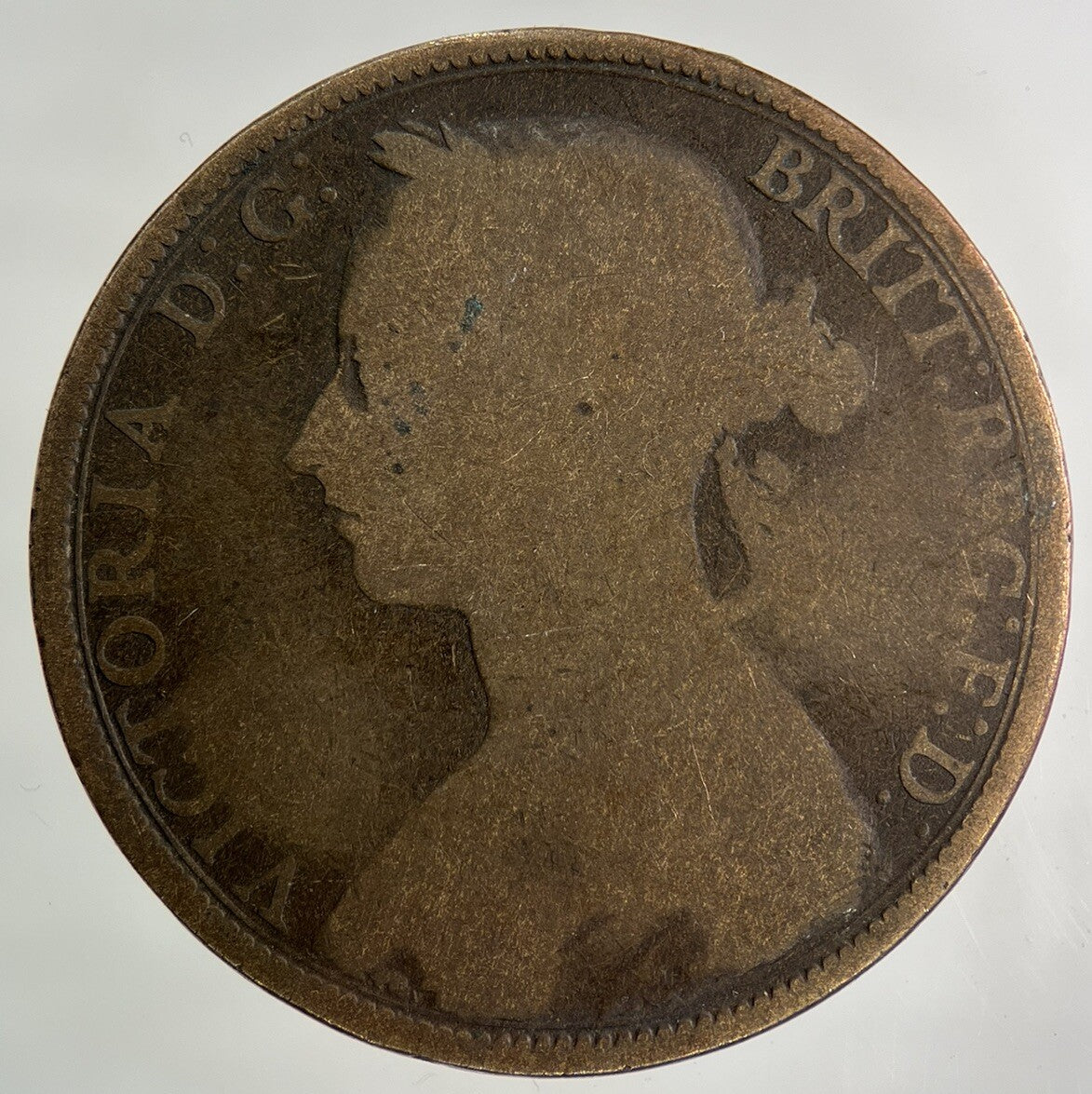 1893 Victoria One Penny Coin | Collectable Grade
