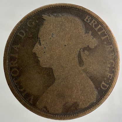 1893 Victoria One Penny Coin | Collectable Grade
