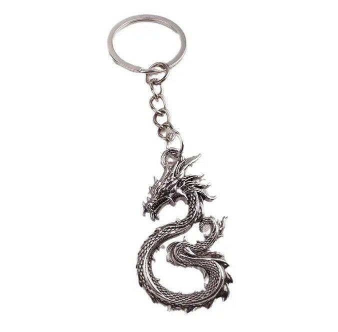 Metal Dragon Shaped Keyring Premium Keychain Gift UK