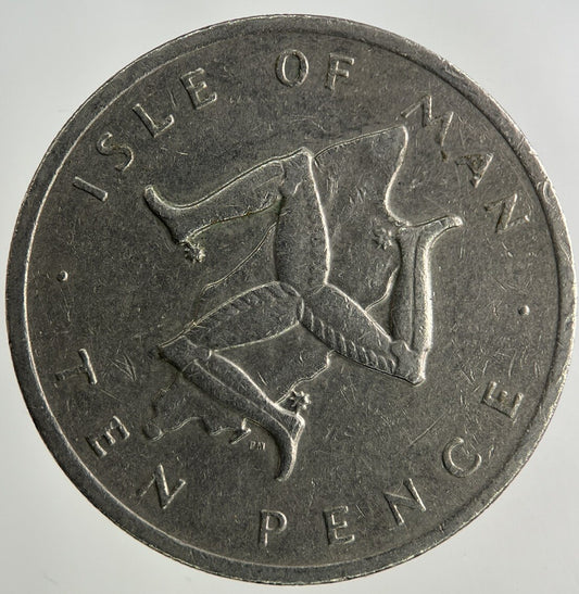 1976 Isle Of Man 10p Ten - Pence Coin | Fine Collectable Grade