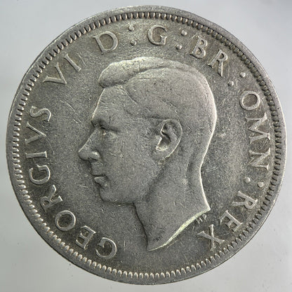 1946 George VI Half - Crown Silver Coin | Fine Collectable Grade