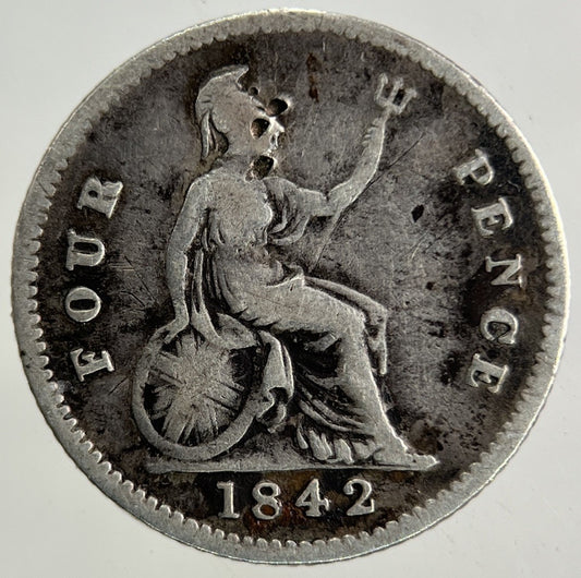 1842 Victoria Groat Four - Pence Silver Coin | Collectable Grade