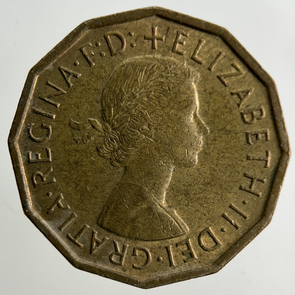 1967 Elizabeth II 2nd Brass Threepence Coin | Fine Collectable Grade