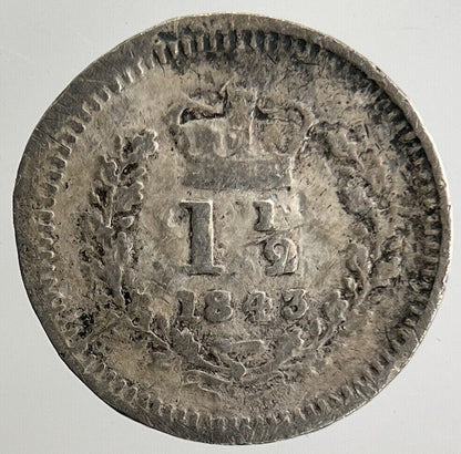 1943 Victoria Three - Half - Pence 1 1/2 Silver Coin | Collectable Grade